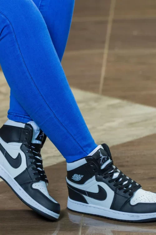 Black Check – Blue White Nike High Top J1s